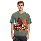 Tokyosol Ramen Lovers Capybara Funny Washed T Shirt