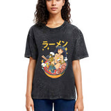 Tokyosol Girls And Ramen Washed T Shirt