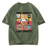 More Spaghetti Less Upsetti Washed T Shirt