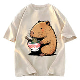 Tokyosol Ramen Lover Capybara Washed T Shirt