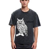 Tokyosol Who Whom Judging Owl Washed T Shirt