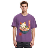 Tokyosol Neko Ramen Washed T Shirt