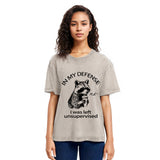 Tokyosol Left Unsupervised Raccoon Washed T Shirt