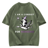 Tokyosol Opossum Riding Flying Goose Washed T Shirt