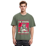 Tokyosol I Am Strong Raccoon Washed T Shirt