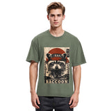 Tokyosol Raccoon Commando Vintage Washed T Shirt