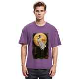 Tokyosol Vintage Japanese Crane Kanji Washed T Shirt