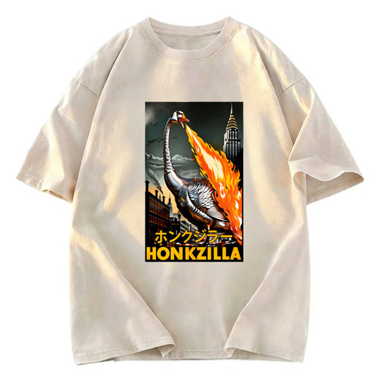 Tokyosol Honkzilla Goose Fleece Lined T Shirt