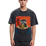 Tokyosol Ramen Lover Raccoon Jean T Shirt