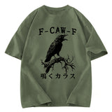Tokyosol Funny Crow Call Washed T Shirt