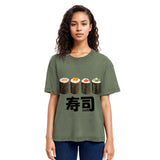 Tokyosol Kawaii Sushi Roll Washed T Shirt