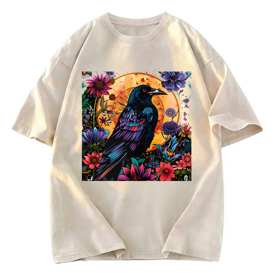 Tokyosol Mandala Crow Washed T Shirt