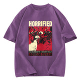Tokyosol Horrified Pigeon Vintage Washed T Shirt