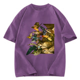 Tokyosol Flock Of Flying Birds Washed T Shirt