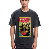 Tokyosol Turtle Eating Ramen Washed T Shirt