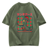 Tokyosol Kawaii Christmas Goose Washed T Shirt