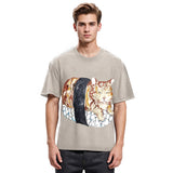Tokyosol Sushi Cat Washed T Shirt