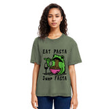Tokyosol Eat Pasta Jump Fasta Washed T Shirt