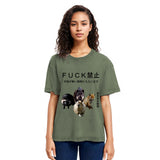 Tokyosol Four Finger Animal Forbidden Fuck Washed T Shirt