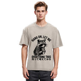Tokyosol Overthink Raccoon Back Washed T Shirt