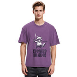 Tokyosol Figh Me Coward Raccoon Washed T Shirt
