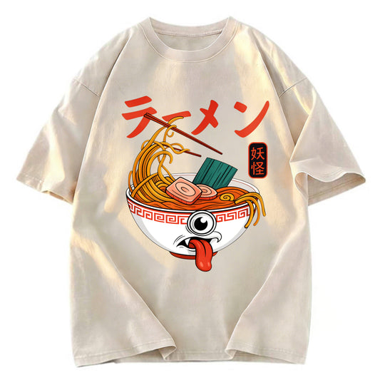 Tokyosol Yokai Ramen Japanese Washed T Shirt