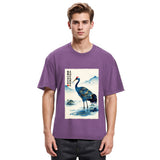 Tokyosol The Graceful Crane Washed T Shirt