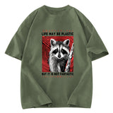 Tokyosol Raccoon Vintage Japanese Washed T Shirt