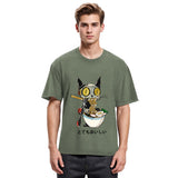 Tokyosol Ramen Lover Robot Cat Washed T Shirt