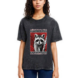 Tokyosol Raccoon Vintage Japanese Washed T Shirt