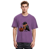 Tokyosol Crow And Pumpkin Back Washed T Shirt