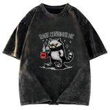Tokyosol Rage Consumes Me Cat Washed T Shirt