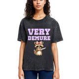 Tokyosol Very Demure Raccoon Washed T Shirt