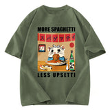 Tokyosol More Spaghetti Less Upsetti Hamster Washed T Shirt