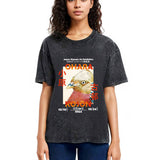 Tokyosol Japanese Bird Poster Washed T Shirt