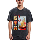 Tokyosol Making Ramen Steps To Cats Washed T-Shirt