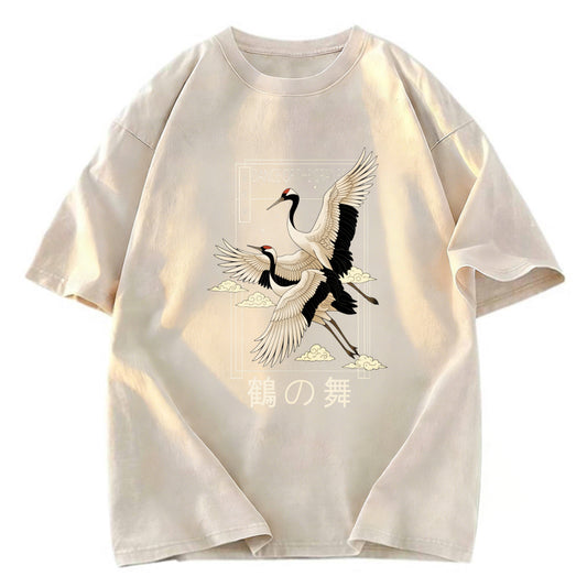 Tokyosol Dance Of The Cranes Washed T Shirt