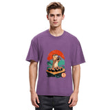 Tokyosol Otter Eating Sushi Washed T Shirt