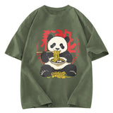Tokyosol Retro Panda Ramen Washed T Shirt