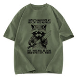 Tokyosol Raccoon Goes Into Madness Washed T Shirt