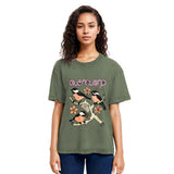 Tokyosol Chickadee Fleece Lined T Shirt