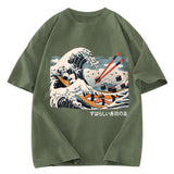 Tokyosol The Great Sushi Wave Washed T Shirt