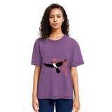 Tokyosol Japanese Inspired Bird Washed T Shirt