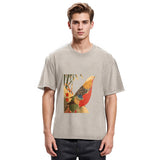 Tokyosol Golden Pheasant In The Snow Washed T Shirt