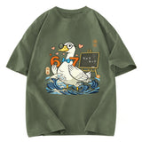 Tokyosol Japanese Goose Teacher 6 7 Meme Washed T Shirt