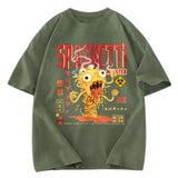 Tokyosol Monster Spaghetti Japanese Retro Tokyo Washed T Shirt