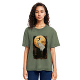 Tokyosol Vintage Japanese Crane Kanji Washed T Shirt