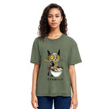 Tokyosol Ramen Lover Robot Cat Washed T Shirt