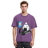 Tokyosol Funny Sushi Fitness Washed T Shirt