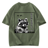 Tokyosol Japanese Wild Raccoon Washed T Shirt